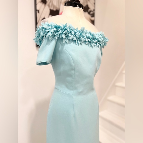 Catherine Regehr Off shoulder gown with floral detail maxi Dress - Picture 6 of 16